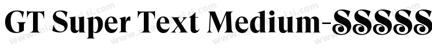 GT Super Text Medium字体转换